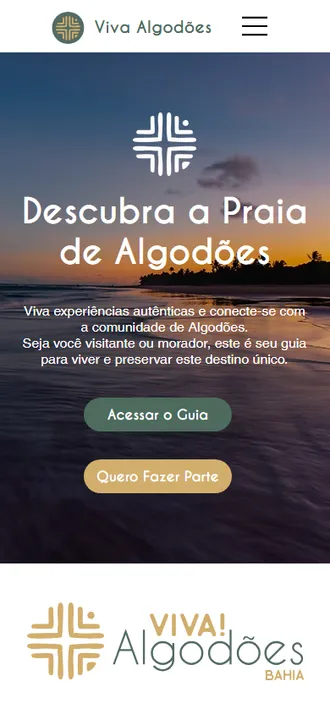 Site Viva Algodões no celular